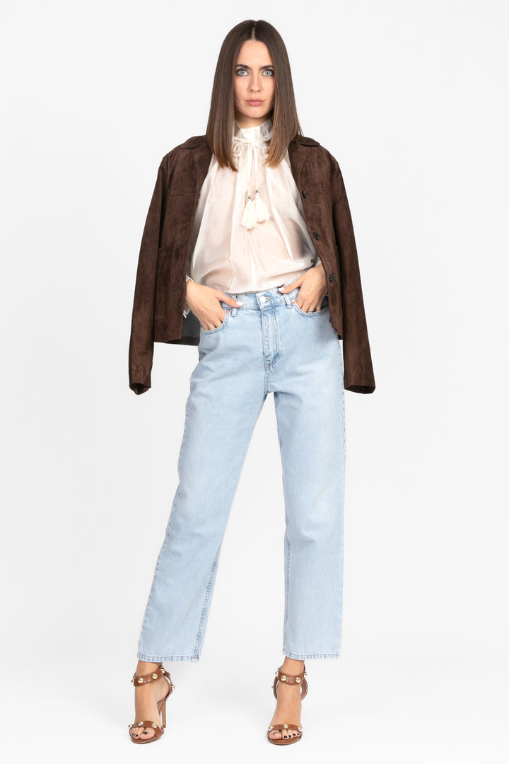 Dixie - Blusa scollo coreano con laccio Art. C945W109