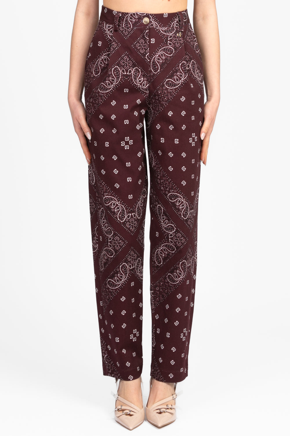 Dixie - Pantalone boy stampa bandana con pinces Art. PDQ3WSN