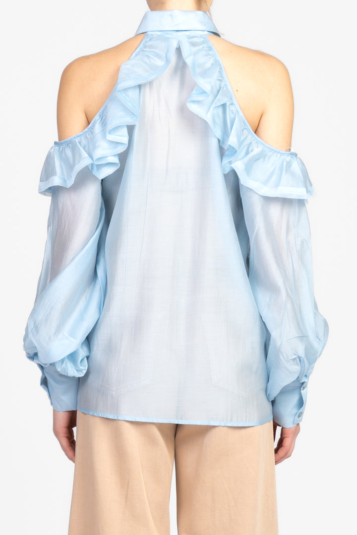Vicolo - Camicia cut out con rouches Art. TD1546