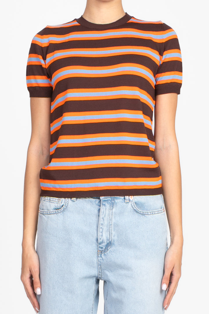Vicolo - Maglia rigata mezza manica Art. 22111D