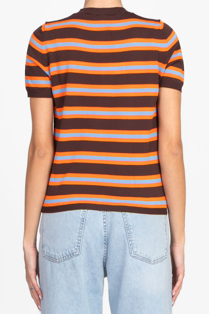 Vicolo - Maglia rigata mezza manica Art. 22111D