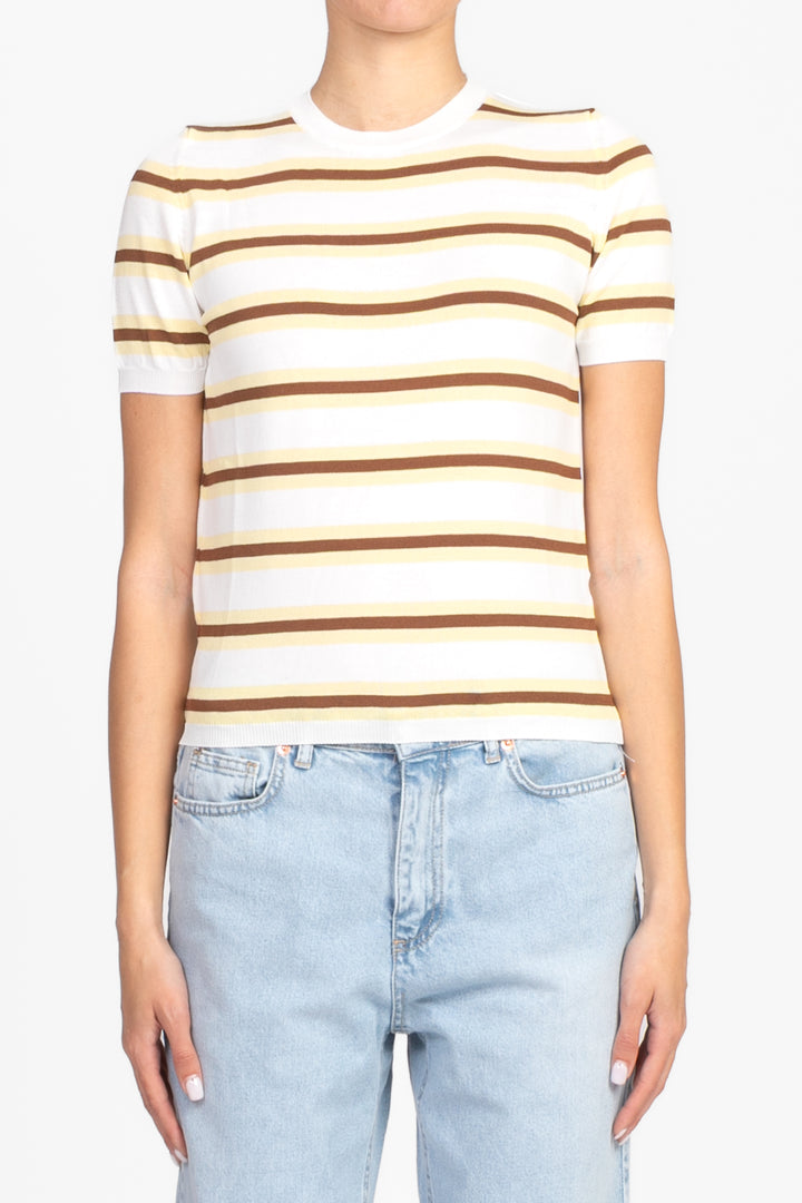 Vicolo - Maglia rigata mezza manica Art. 22111D