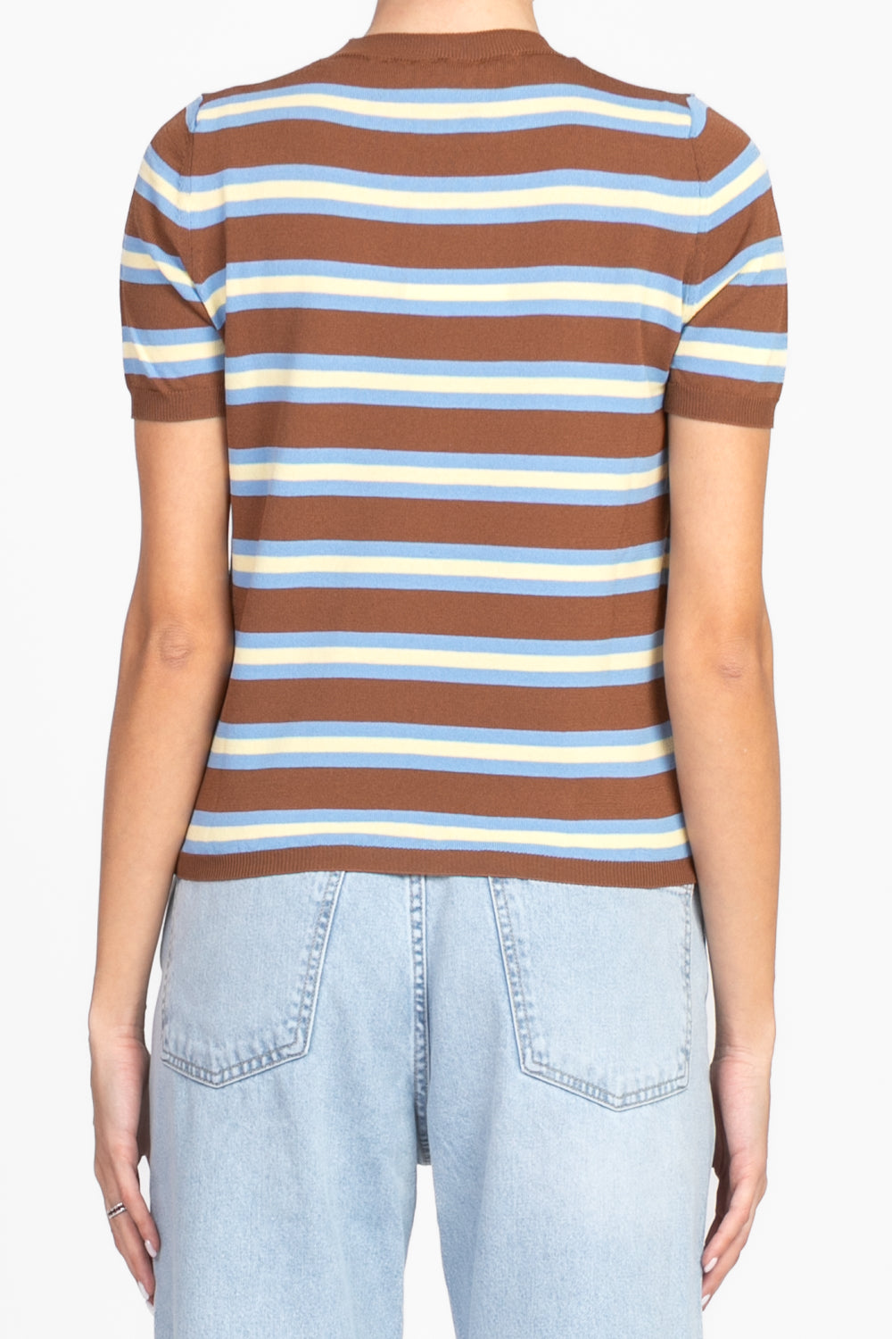Vicolo - Maglia rigata mezza manica Art. 22111D