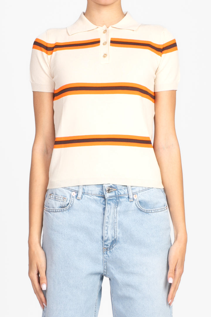 Vicolo - Maglia polo rigata mezza manica Art. 22110D