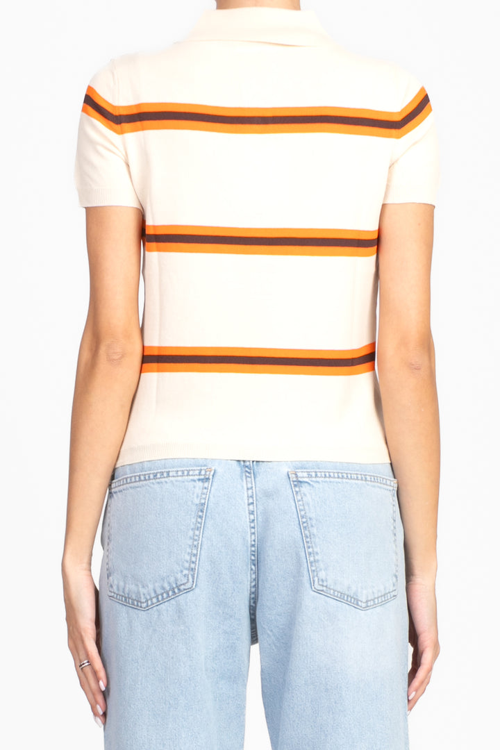 Vicolo - Maglia polo rigata mezza manica Art. 22110D