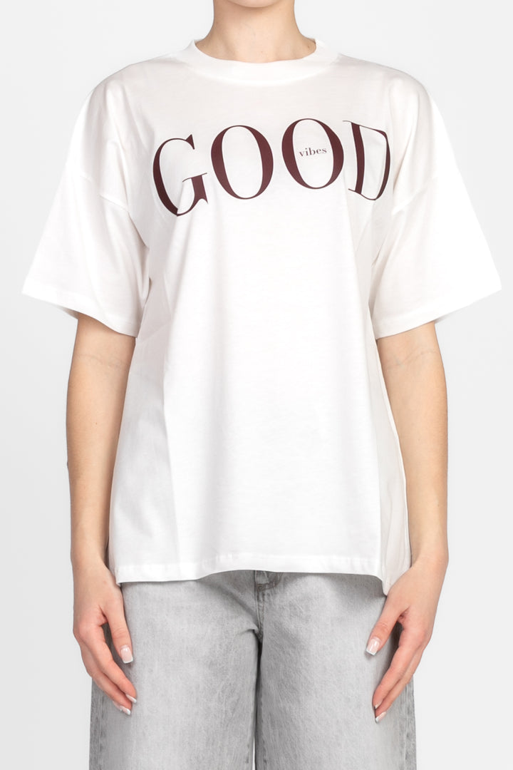 Vicolo - T-Shirt stampa "Good" Art. RD0152