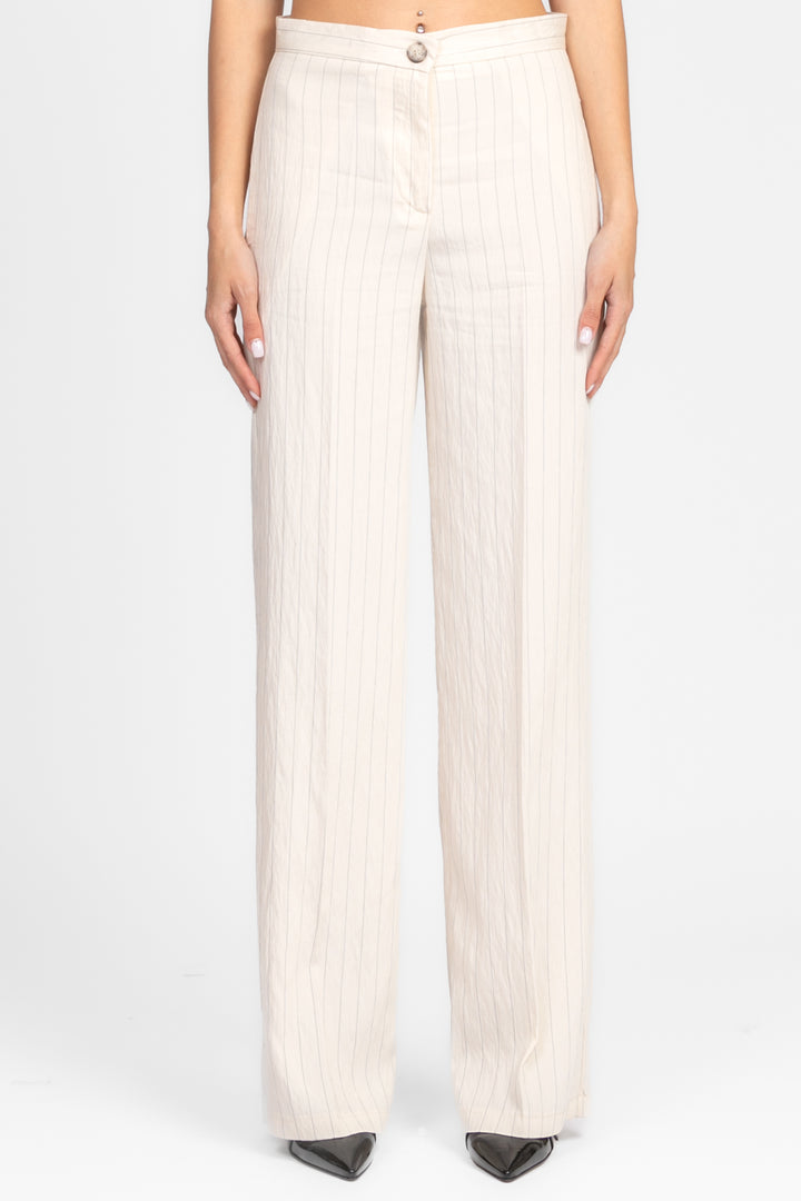 Vicolo - Pantalone gessato dritto Art. TD1722