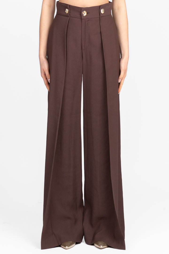 Imperial - Pantalone palazzo con pinces Art. P9990007T