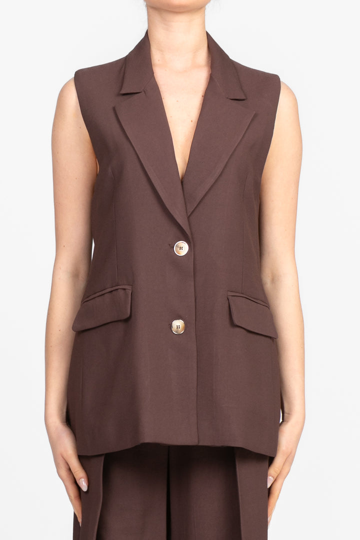 Imperial - Gilet lungo con spacchi Art. L9990006T