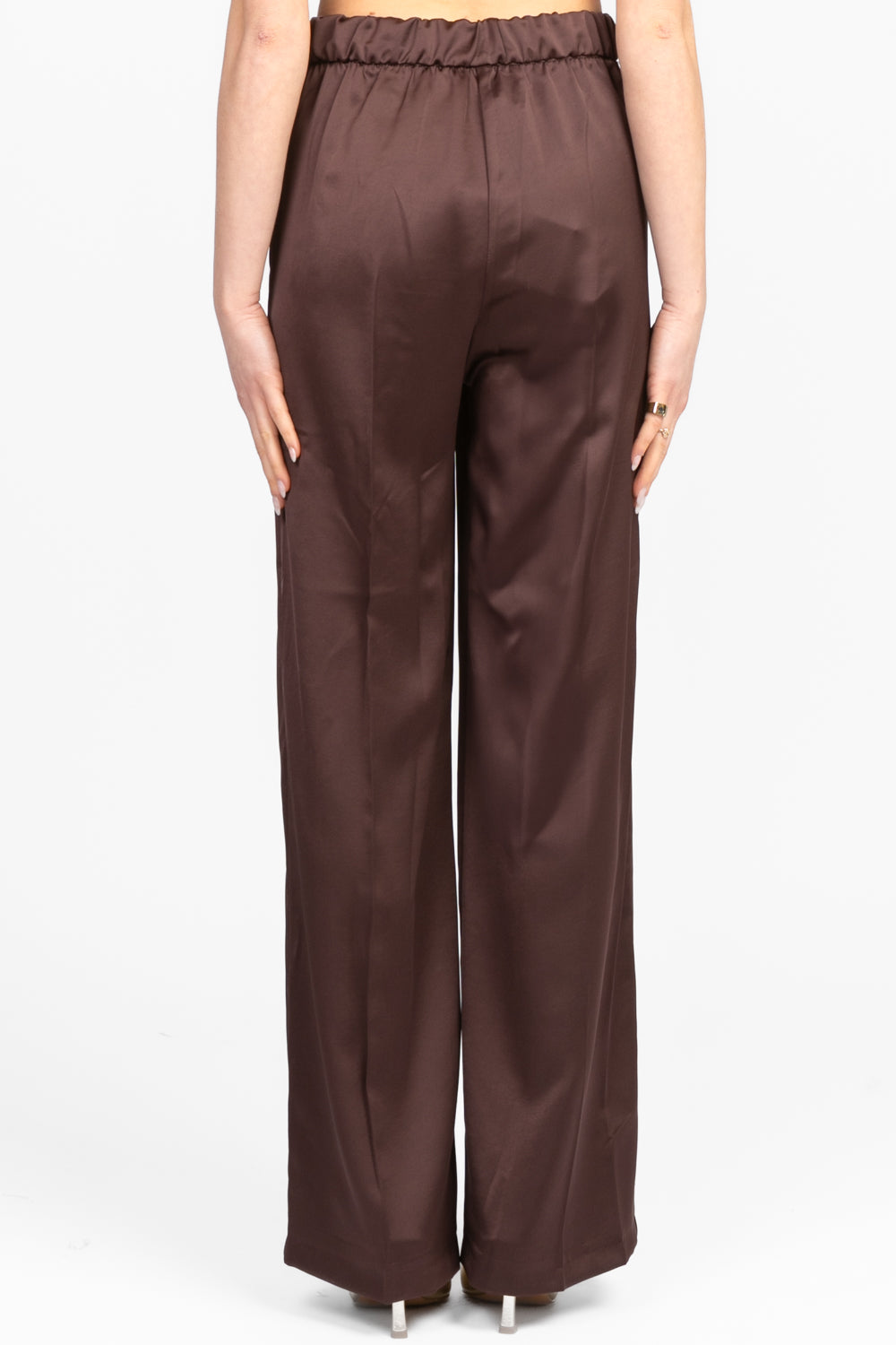 Imperial - Pantalone in raso gamba dritta Art. P5F0JBA