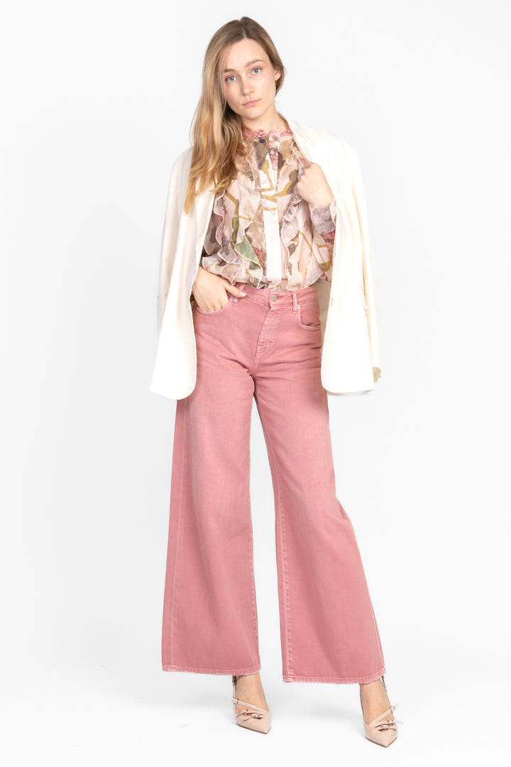 Dixie - Camicia floreale con rouches Art. CEN3WRZ