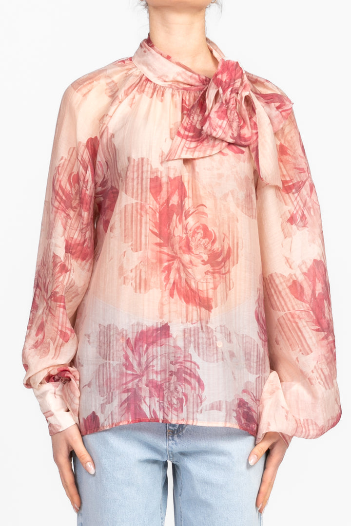 Vicolo - Camicia floreale con fiocco Art. TD1754