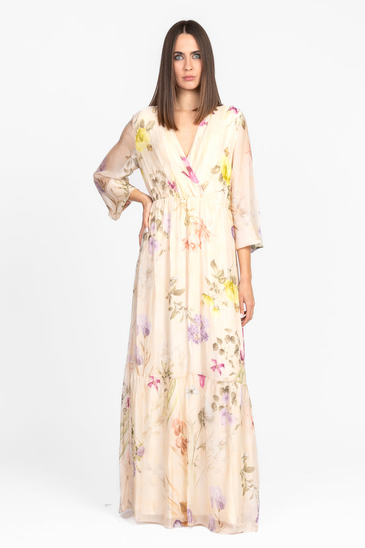 Dixie - Abito floreale scollo a v Art. A207W065