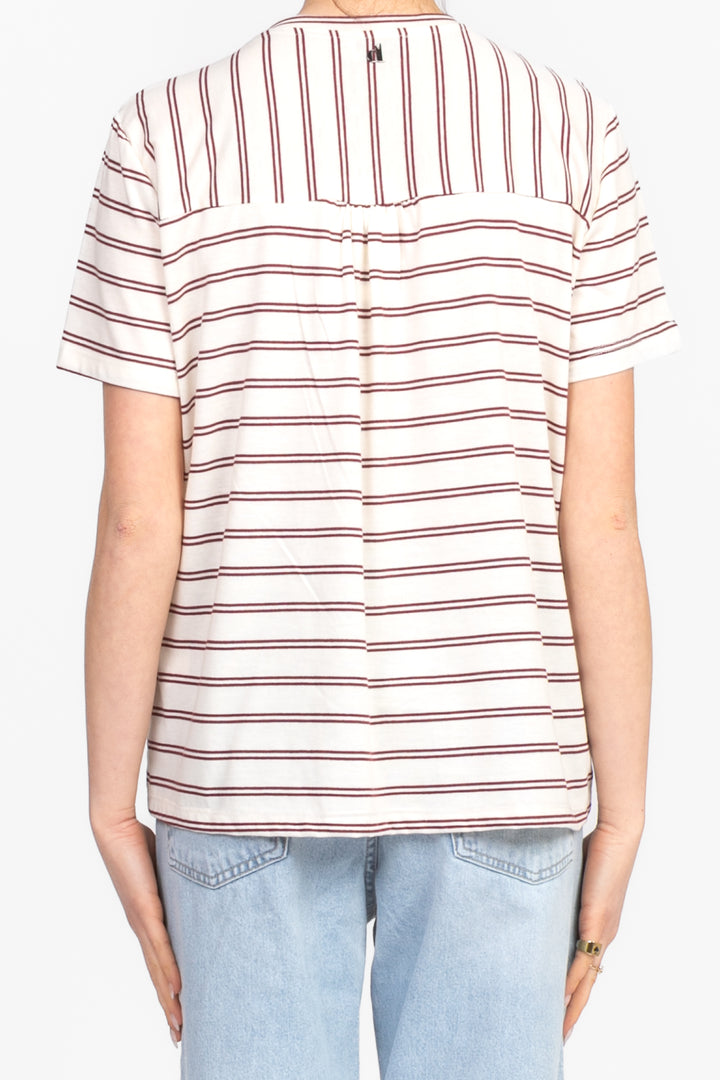 Dixie - T-shirt rigata con taschino bandana Art. TBFNWPD01