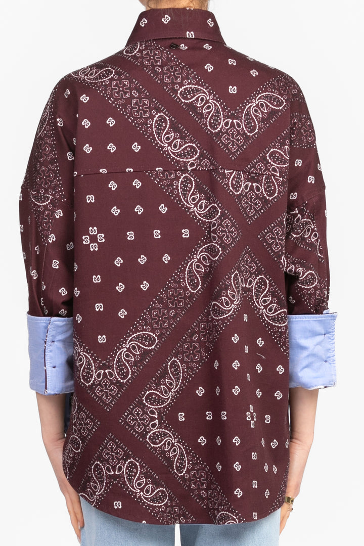 Dixie - Camicia denim stampa bandana Art. JDI9WSN