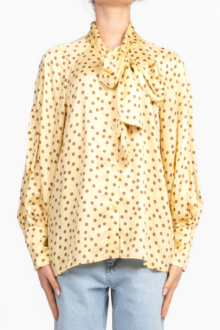 Tensione In - Camicia pois con fiocco Art. 25C7285