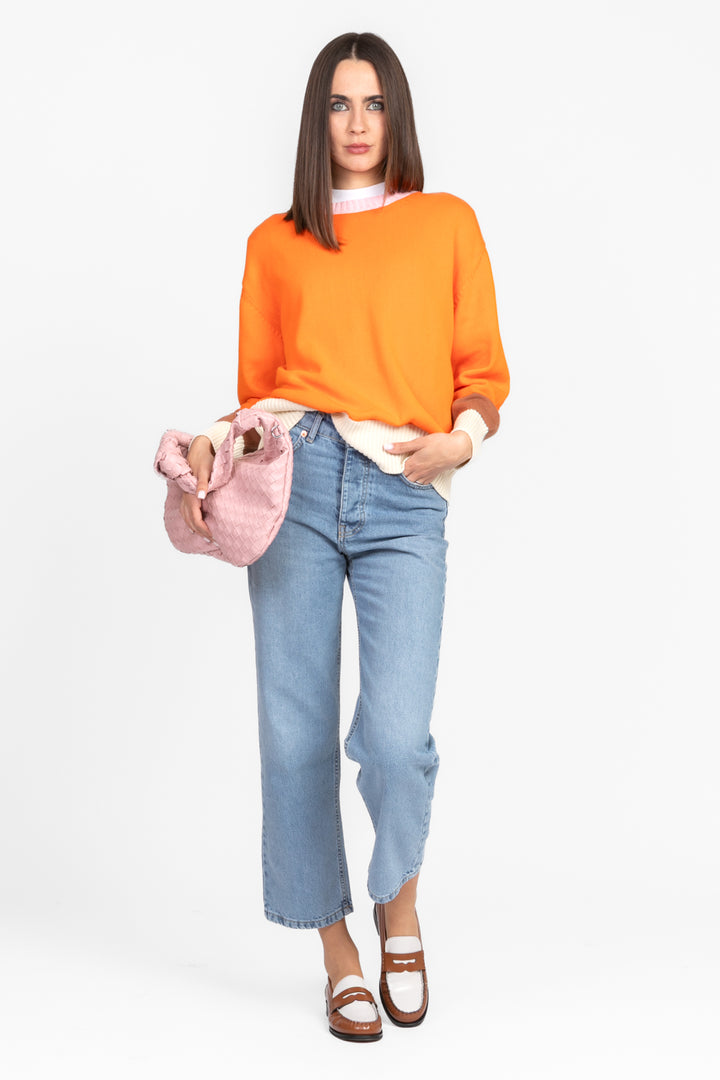 Vicolo - Maglia girocollo contrasto Art. 77102D