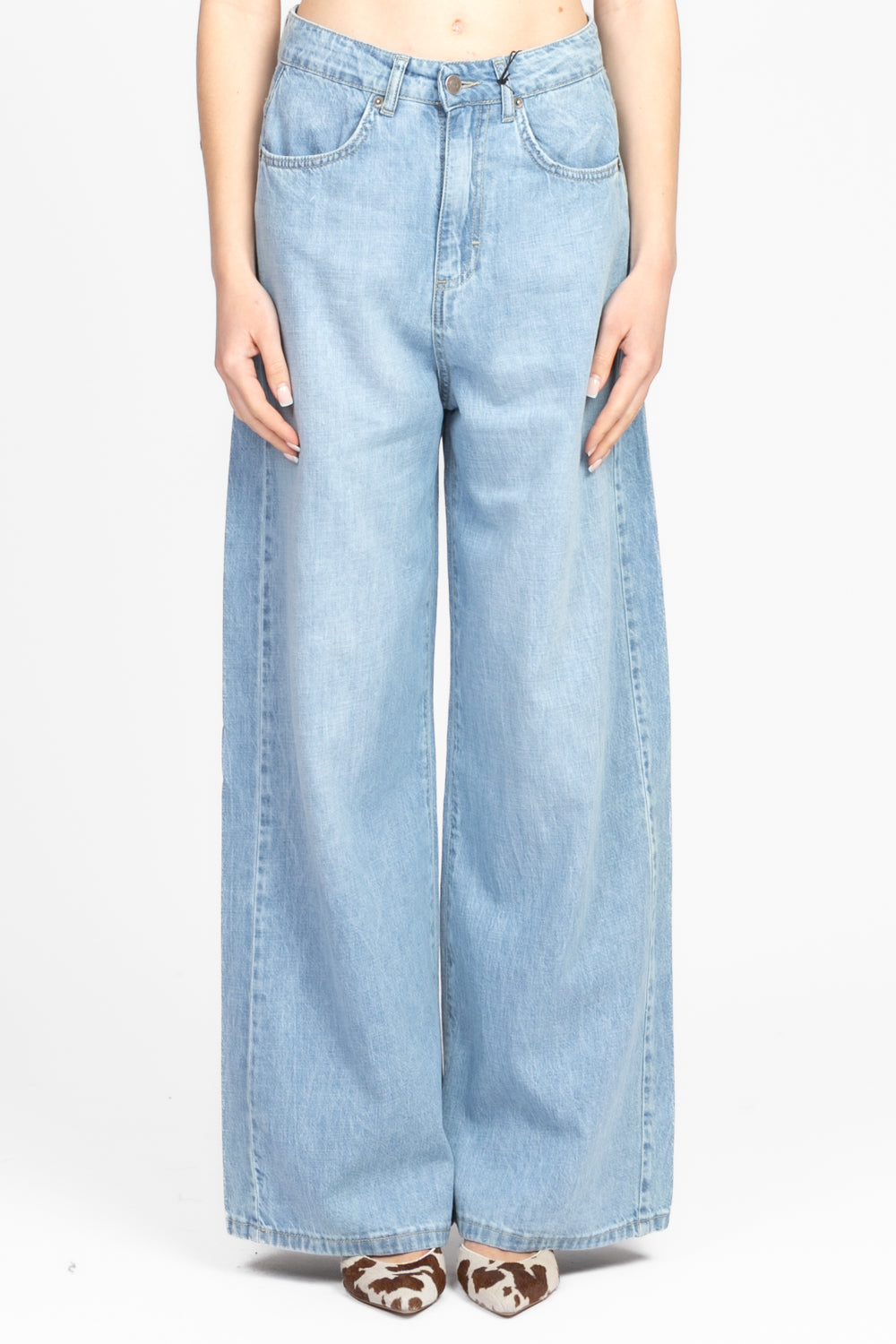 Tensione In - Jeans palazzo con tasconi Art. GIUSI-SKY