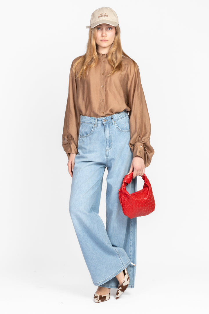 Tensione In - Jeans palazzo con tasconi Art. GIUSI-SKY