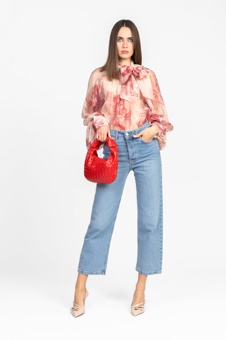 Vicolo - Camicia floreale con fiocco Art. TD1754