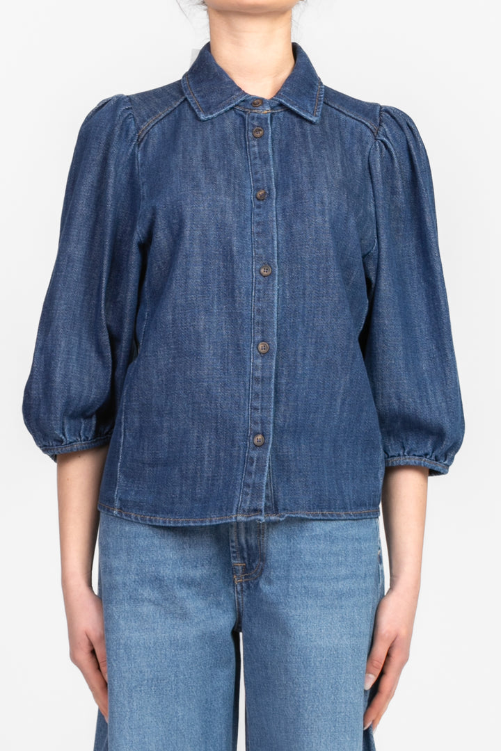 Have One - Camicia denim manica sbuffo Art. CMA-N215
