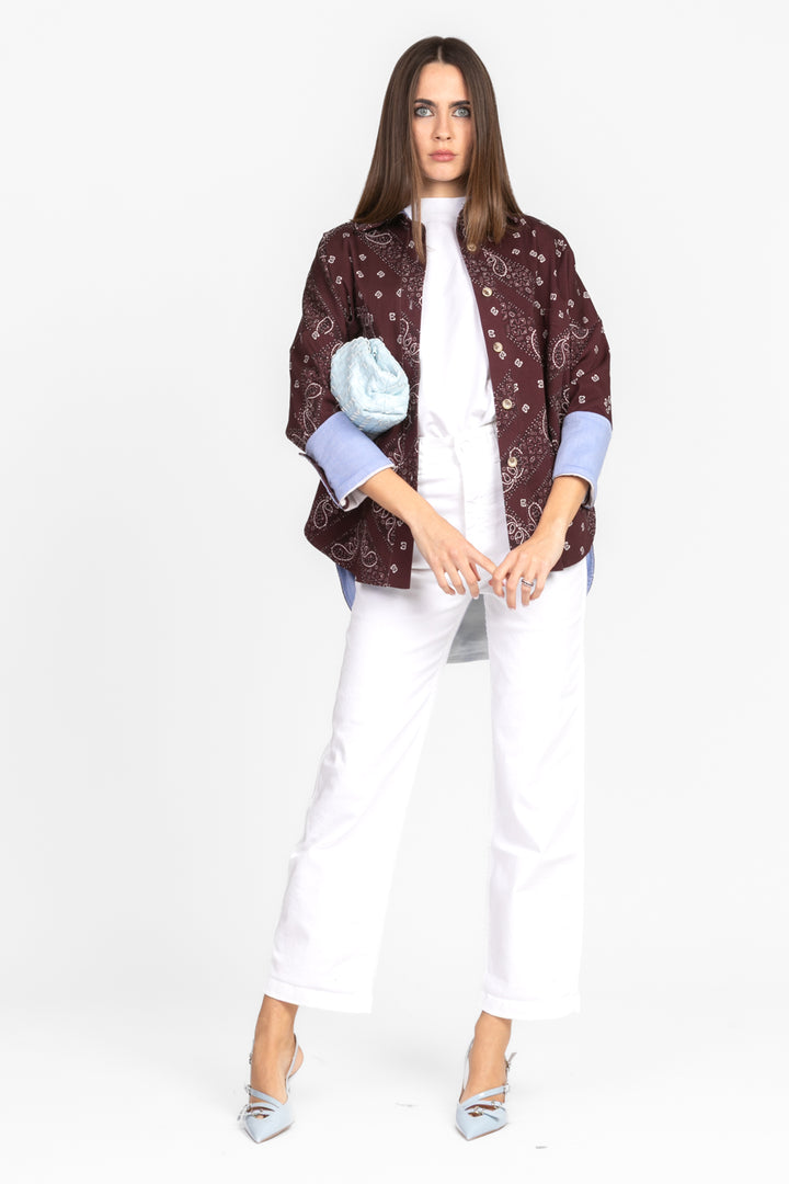 Dixie - Camicia denim stampa bandana Art. JDI9WSN