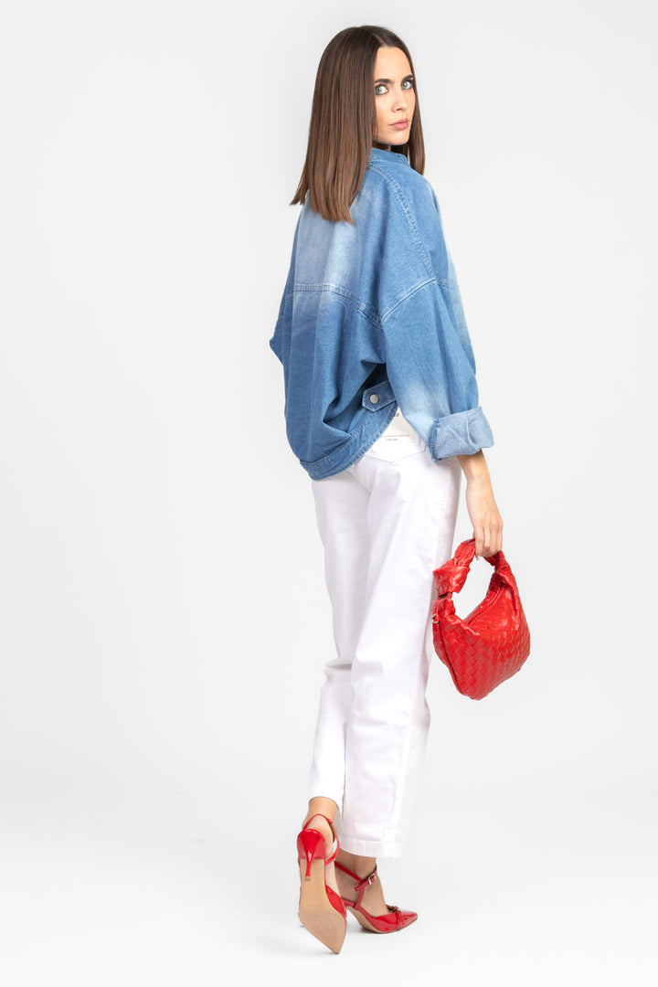 Dixie - Giacca camicia denim crop Art. V212W018