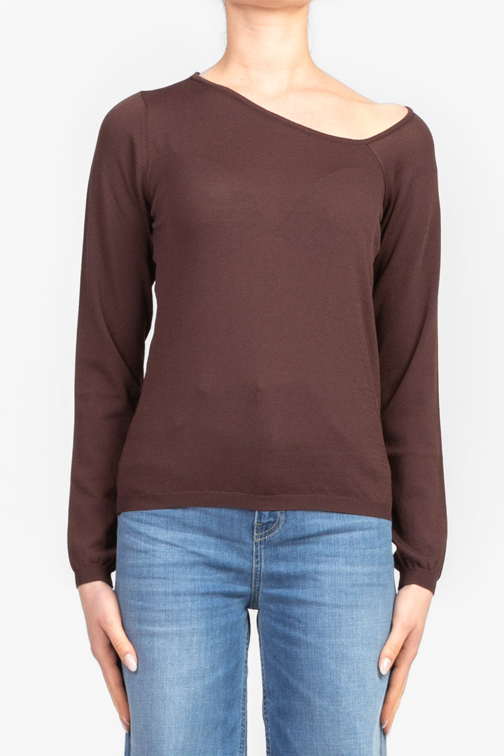 Vicolo - Maglia scollo asimmetrico Art. 22053D