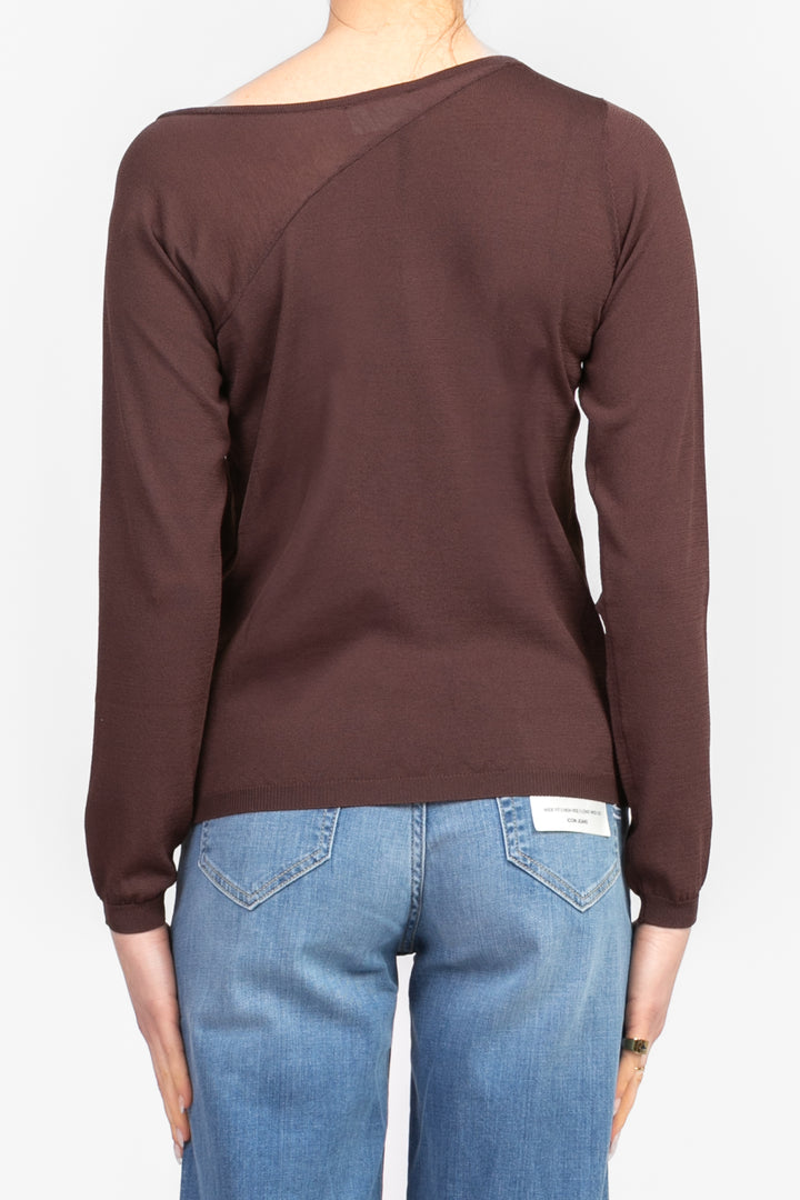 Vicolo - Maglia scollo asimmetrico Art. 22053D