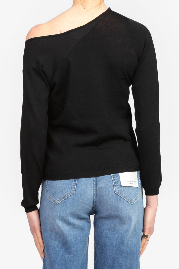 Vicolo - Maglia scollo asimmetrico Art. 22053D