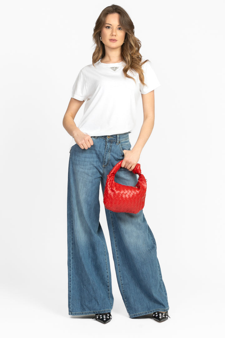 Vicolo - T-shirt con placca strass Art. RD0034
