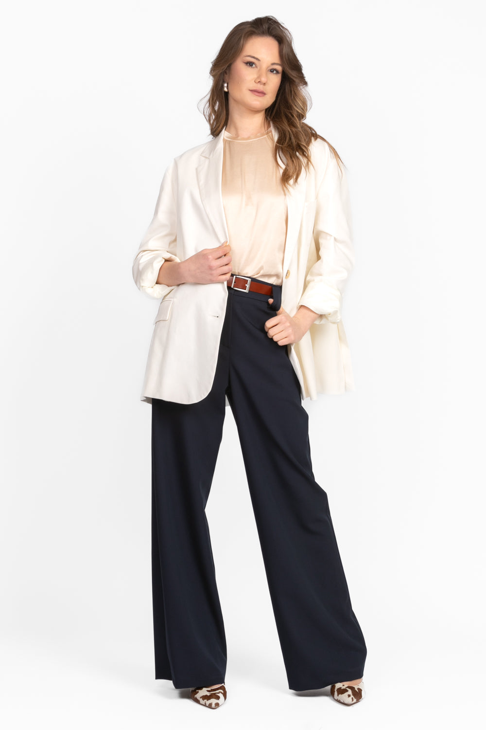 Tensione In - Pantalone gamba dritta con cintura Art. 25P6990