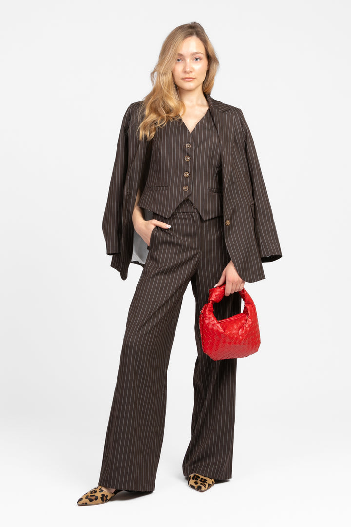 Tensione in - Completo gilet e pantalone gessato Art. 25C7365