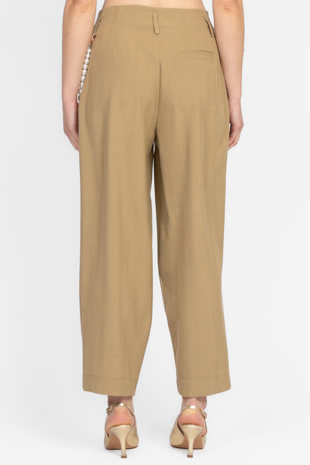 Dixie - Pantalone gessato lurex con perle Art. P319W153