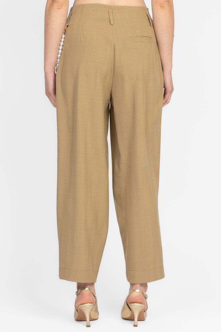 Dixie - Pantalone gessato lurex con perle Art. P319W153