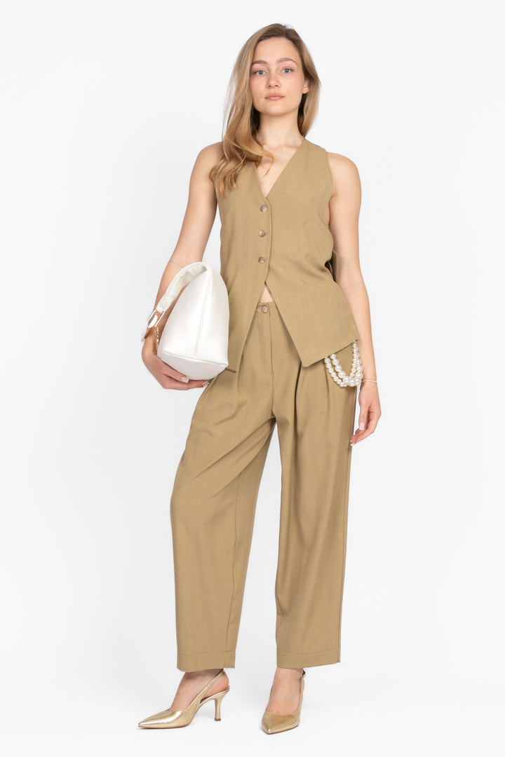 Dixie - Pantalone gessato lurex con perle Art. P319W153
