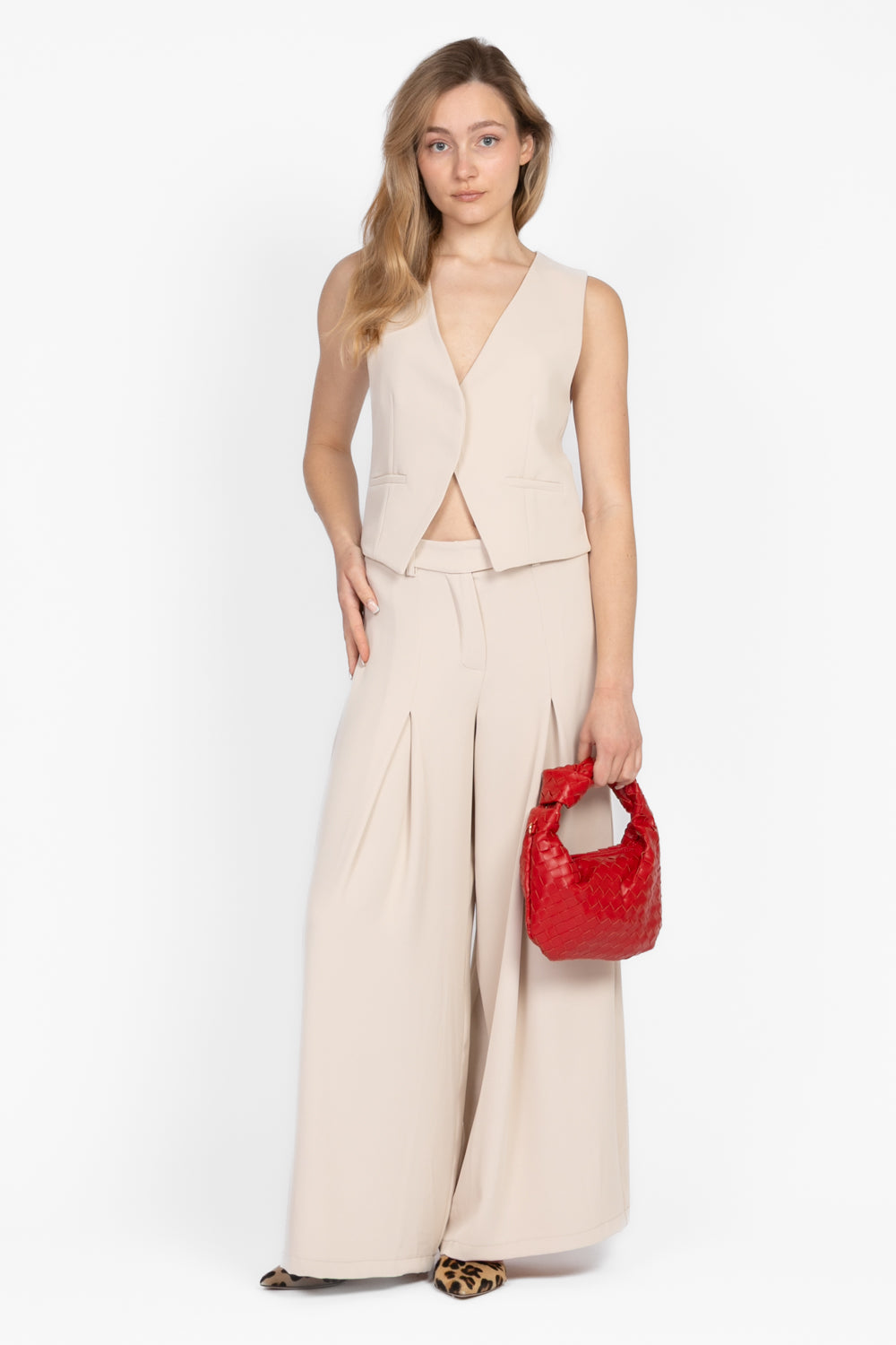 Tensione in - Pantalone palazzo con piega Art. NO869
