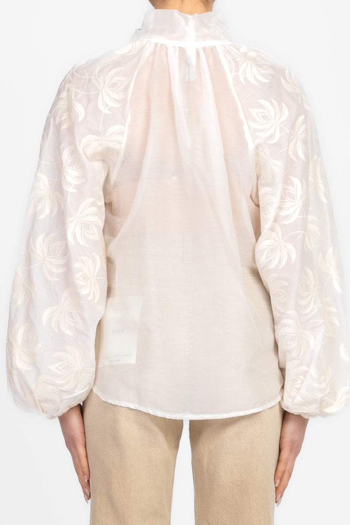 Tensione In - Blusa ricamata con fiocco Art. S25C817