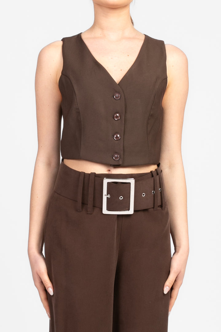 Have One - Gilet crop Art. CGM-N206