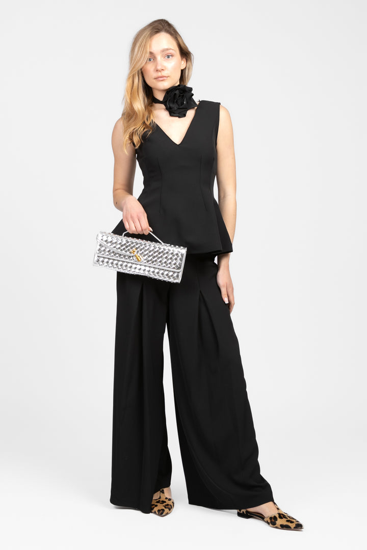 Tensione In - Top peplum con fiore Art. OH874