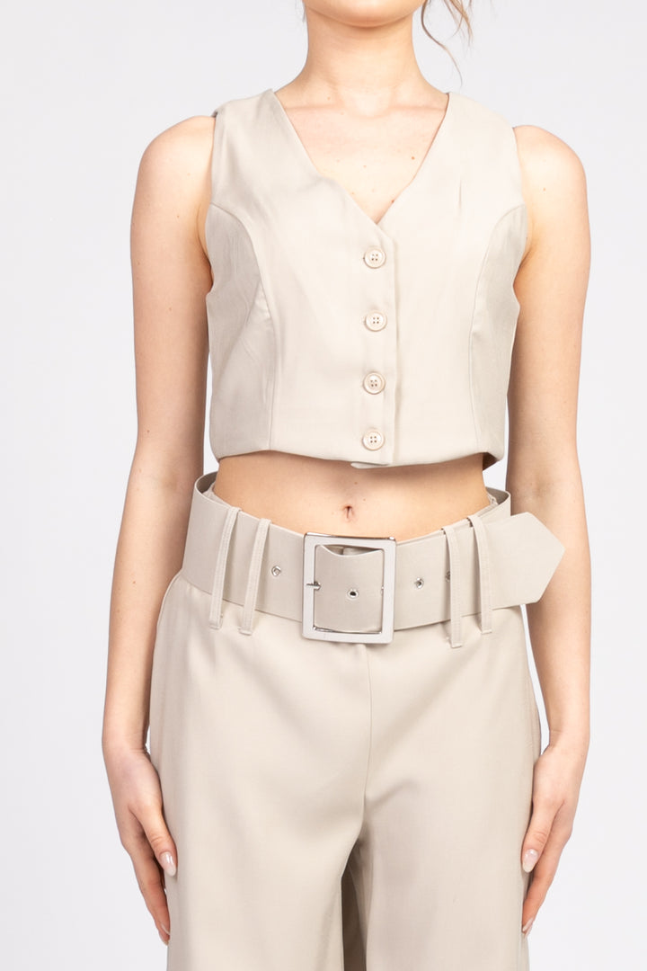 Have One - Gilet crop Art. CGM-N206