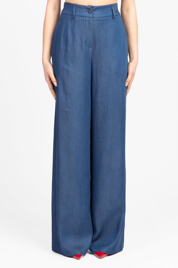 Tensione In - Completo gilet pantalone chambray Art. 25C7378