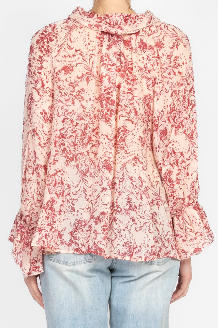 Vicolo - Blusa fantasia con rouches Art. TD1712