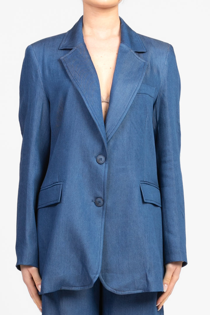 Tensione In - Giacca chambray con cappello Art. 25B7359