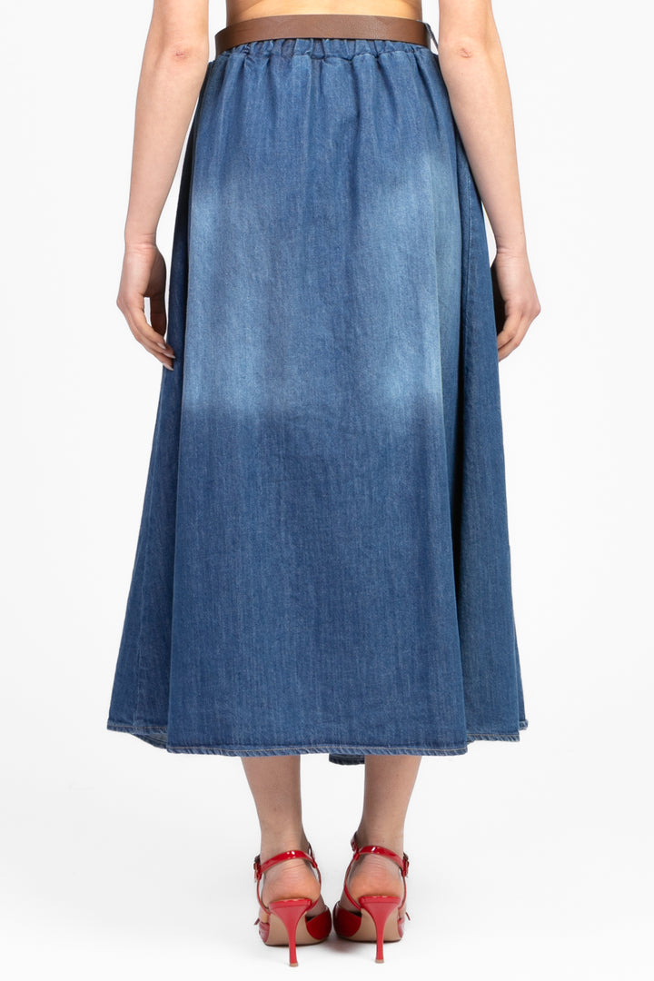 Tensione In - Gonna denim con pieghe Art. PE25-6107