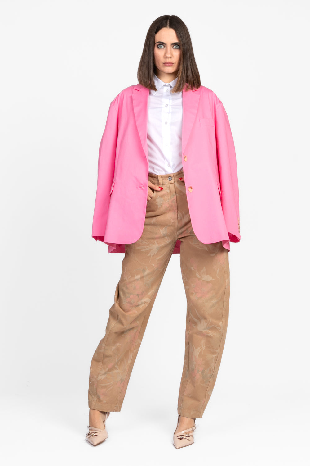 Dixie -  Pantalone  con stampa floreale Art. P014W192