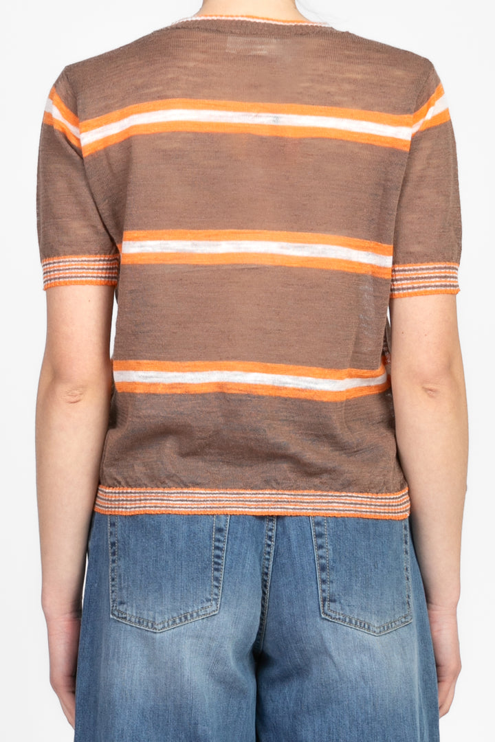 Vicolo - Maglia mezza manica rigata Art. 44047D
