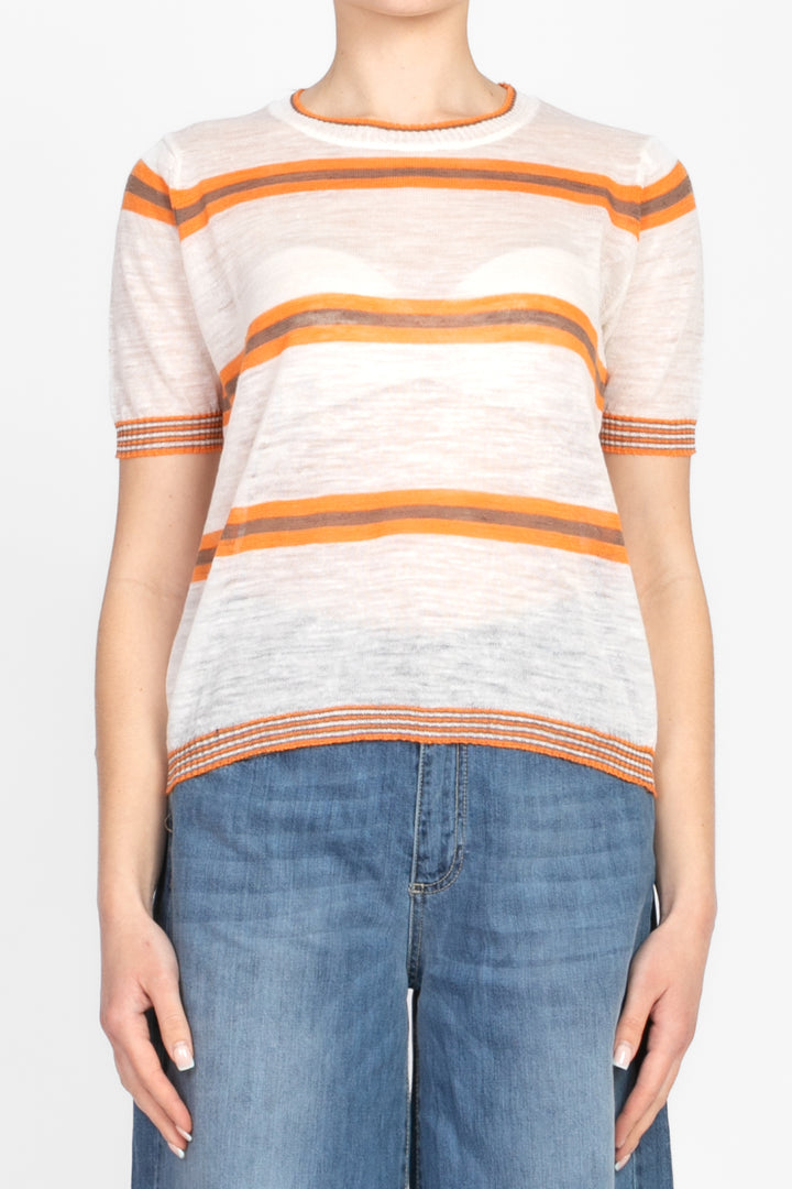 Vicolo - Maglia mezza manica rigata Art. 44047D