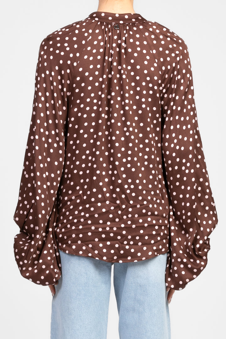 Dixie - Camicia pois collo coreano Art. C041W133