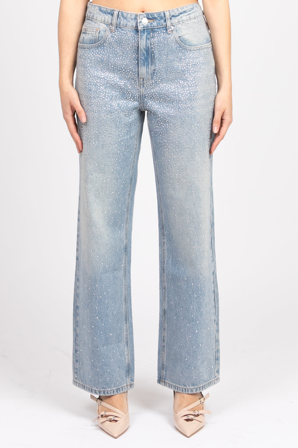 Vicolo - Jeans CORA gamba dritta strass Art. DD5402